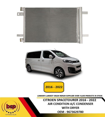 CITROEN SPACETOURER 2016 - 2022 AIR CONDTION A/C CONDENSER WITH DRYER 9673629780