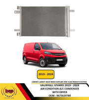 VAUXHALL VIVARO 2019 - 2024 AIR CONDTION A/C CONDENSER WITH DRYER 9673629780