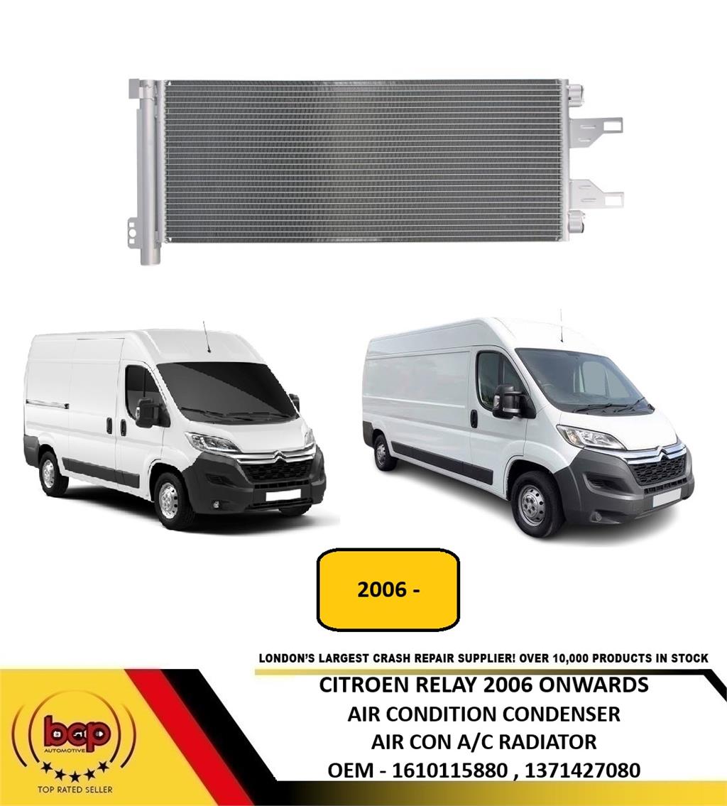 CITROEN RELAY 2006 ON AIR CONDITION CONDENSER A/C AIR CON RADIATOR WITH DRYER