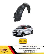 CITREON C1 2014 - 2022 FRONT SPLASHGUARD WHEEL HOUSE LINER PASSENGER SIDE LEFT