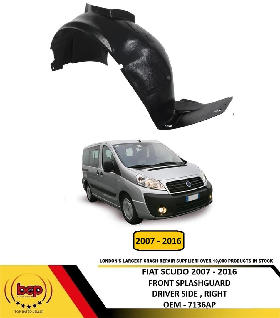FIAT SCUDO 2007 - 2016 FRONT SPLASH GUARD WHEEL HOUSE LINER DRIVER SIDE RIGHT