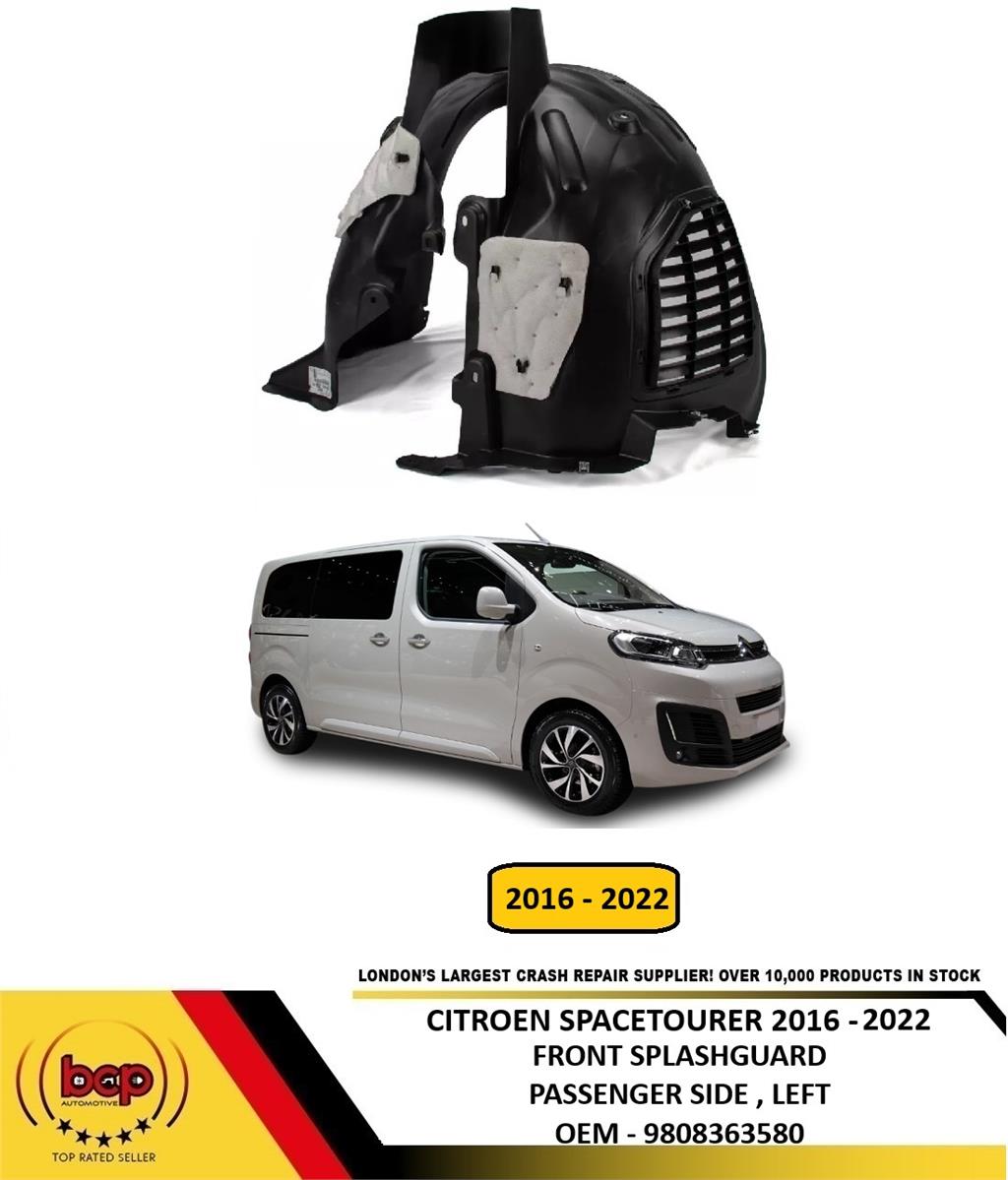 CITROEN SPACETOURER 2016-2022 FRONT SPLASHGUARD WHEEL HOUSE LINER PASSENGER LEFT