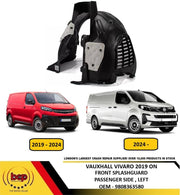 VAUXHALL VIVARO 2019 ON FRONT SPLASH GUARD WHEEL HOUSE LINER PASSENGER LEFT