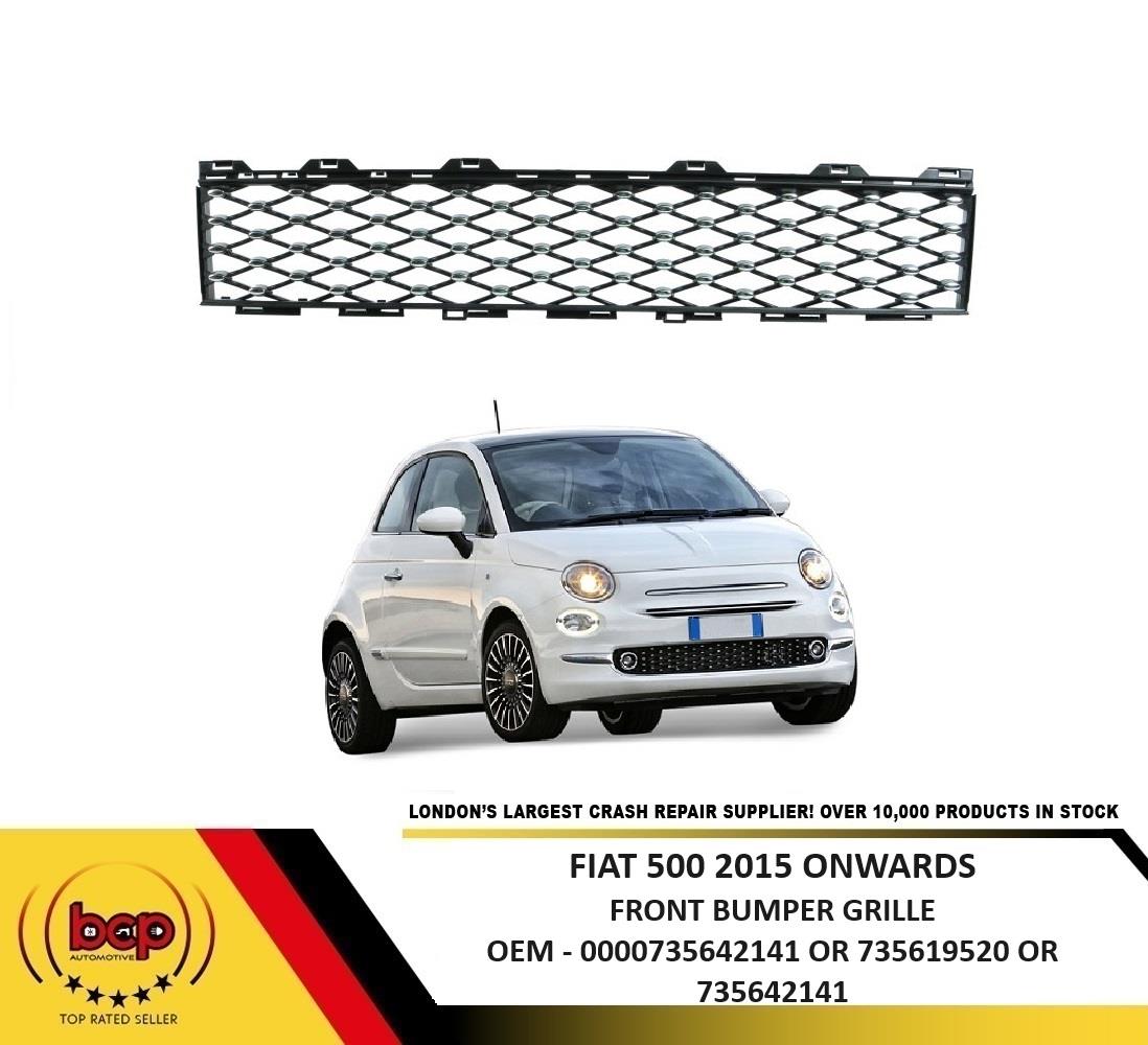 FIAT 500 2015 -2020 FRONT BUMPER LOWER CENTER GRILLE FOR LOUNGE MODELS