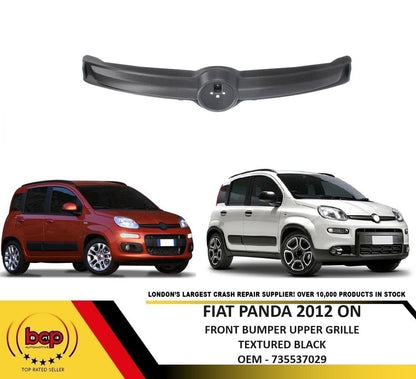 FIAT PANDA 2012 - 2020 FRONT UPPER GRILLE WHERE THE BADGE GOES BLACK TRIM