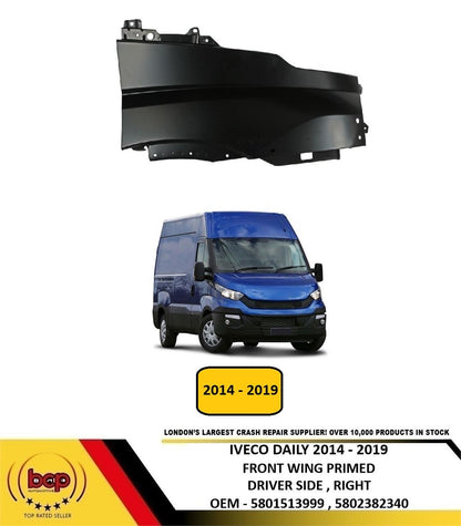 IVECO DAILY 2014 - 2019 FRONT WING RIGHT DRIVERS SIDE NEW INSURANCE APPROVED