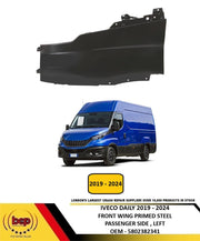 IVECO DAILY 2019 - 2024 FRONT WING FENDER PRIMED STEEL LEFT PASSENGER 5802382341