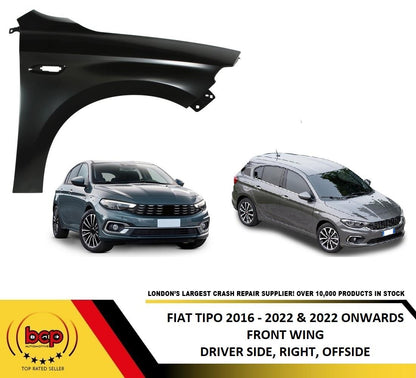 FIAT TIPO 2016 ONWARDS FRONT WING FENDER RIGHT OFFSIDE DRIVERS SIDE PANEL