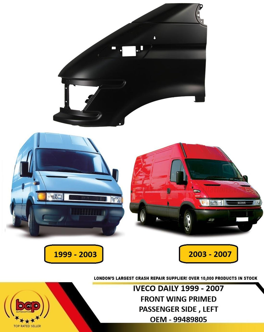 IVECO DAILY 1999 -2006 WING LEFT PASSENGERS SIDE NEW PRIMED READY TO PAINT
