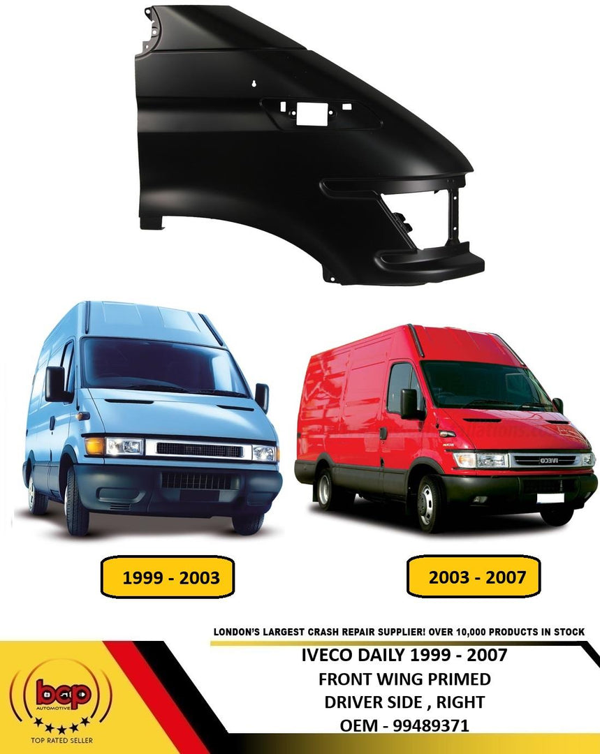 IVECO DAILY 1999 -2006 WING RIGHT DRIVERS SIDE NEW PRIMED READY TO PAINT
