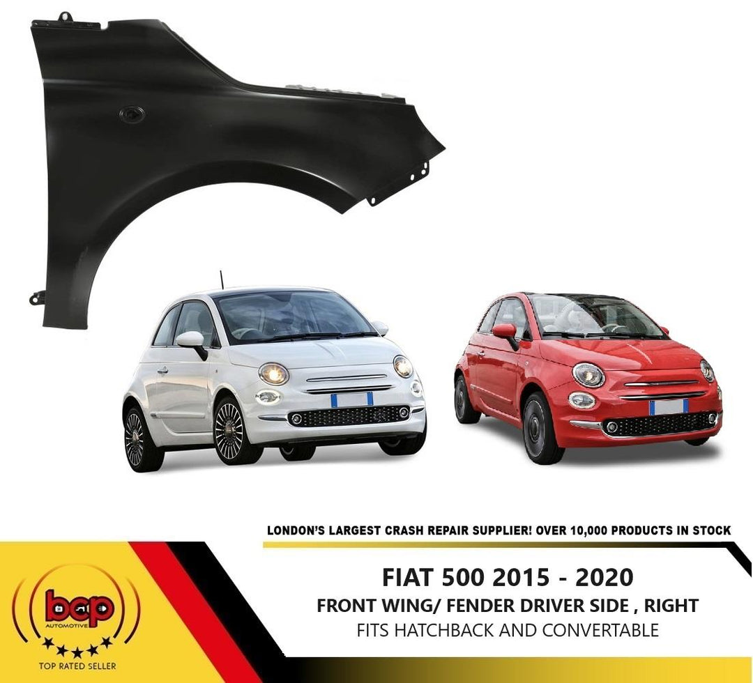 FIAT 500 FRONT WING 2015 - 2020 DRIVERS SIDE RIGHT RH FENDER PANEL OFFSIDE
