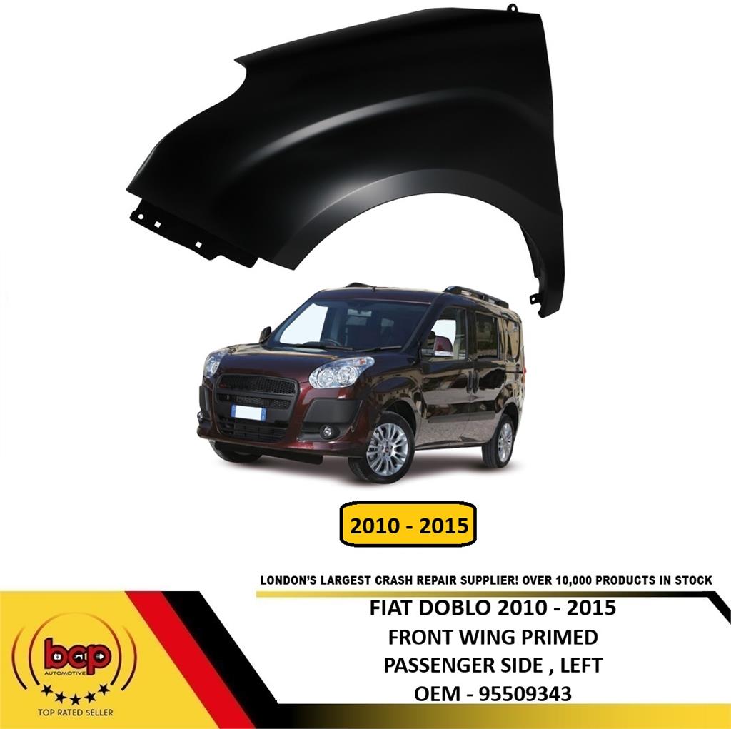 FIAT DOBLO 2010 – 2015 FRONT WING FENDER LEFT PASSENGER SIDE NEW PRIMED