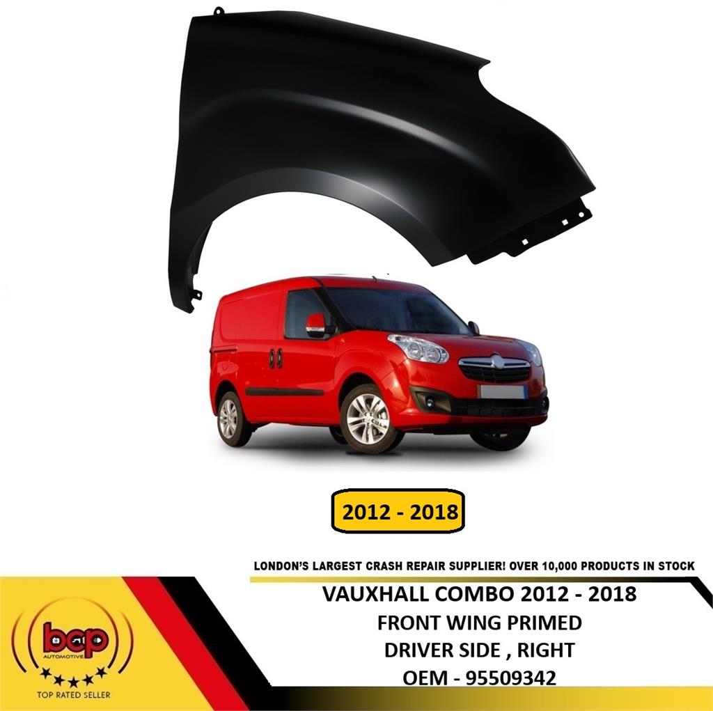VAUXHALL COMBO 2012 - 2018 FRONT WING FENDER RIGHT DRIVERS SIDE NEW PRIMED