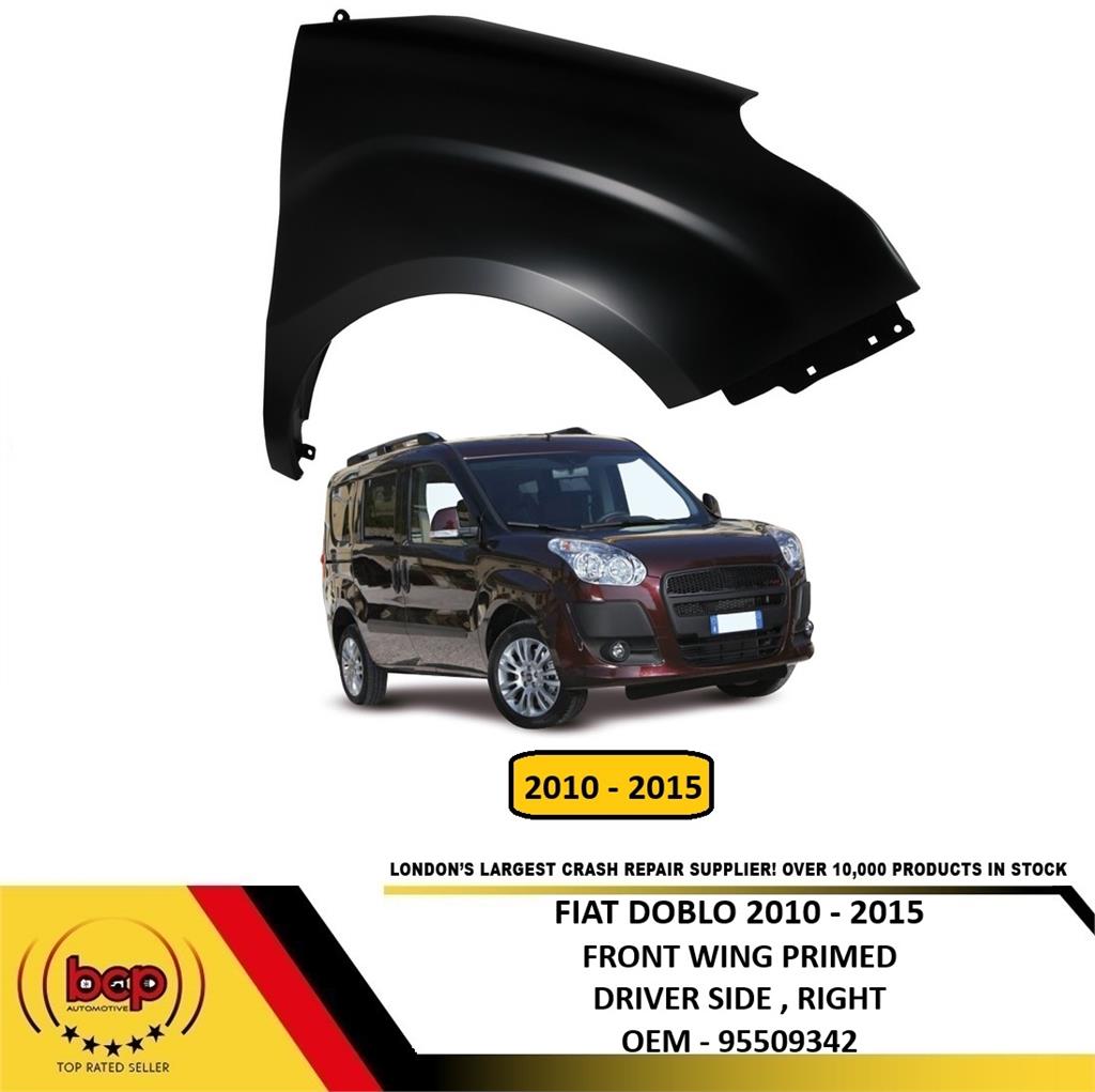 FIAT DOBLO 2010 – 2015 FRONT WING FENDER RIGHT DRIVERS SIDE NEW PRIMED