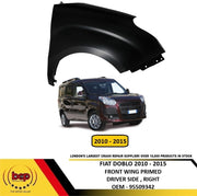 FIAT DOBLO 2010 – 2015 FRONT WING FENDER RIGHT DRIVERS SIDE NEW PRIMED