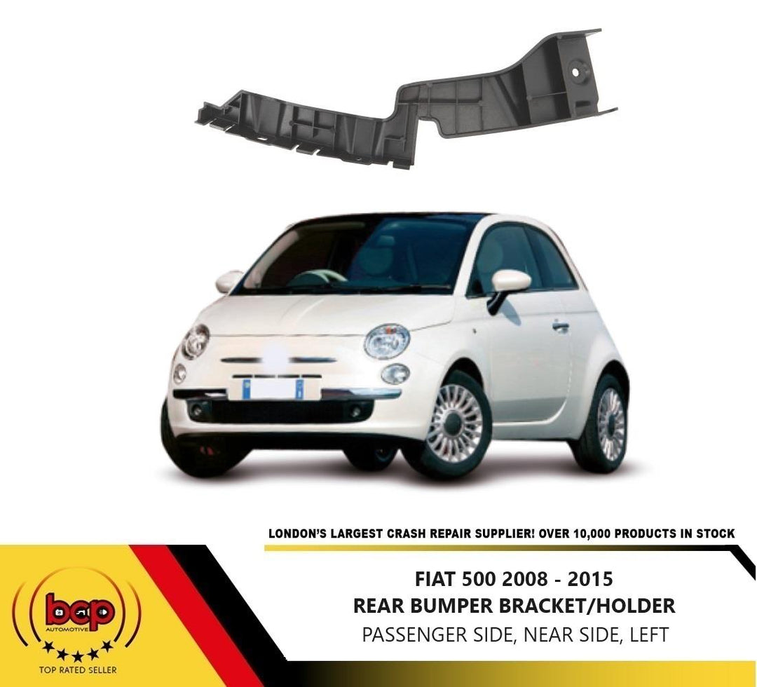 FIAT 500 REAR BUMPER BRACKETS LEFT PASSENGER SIDE NEARSIDE BACK HOLDER