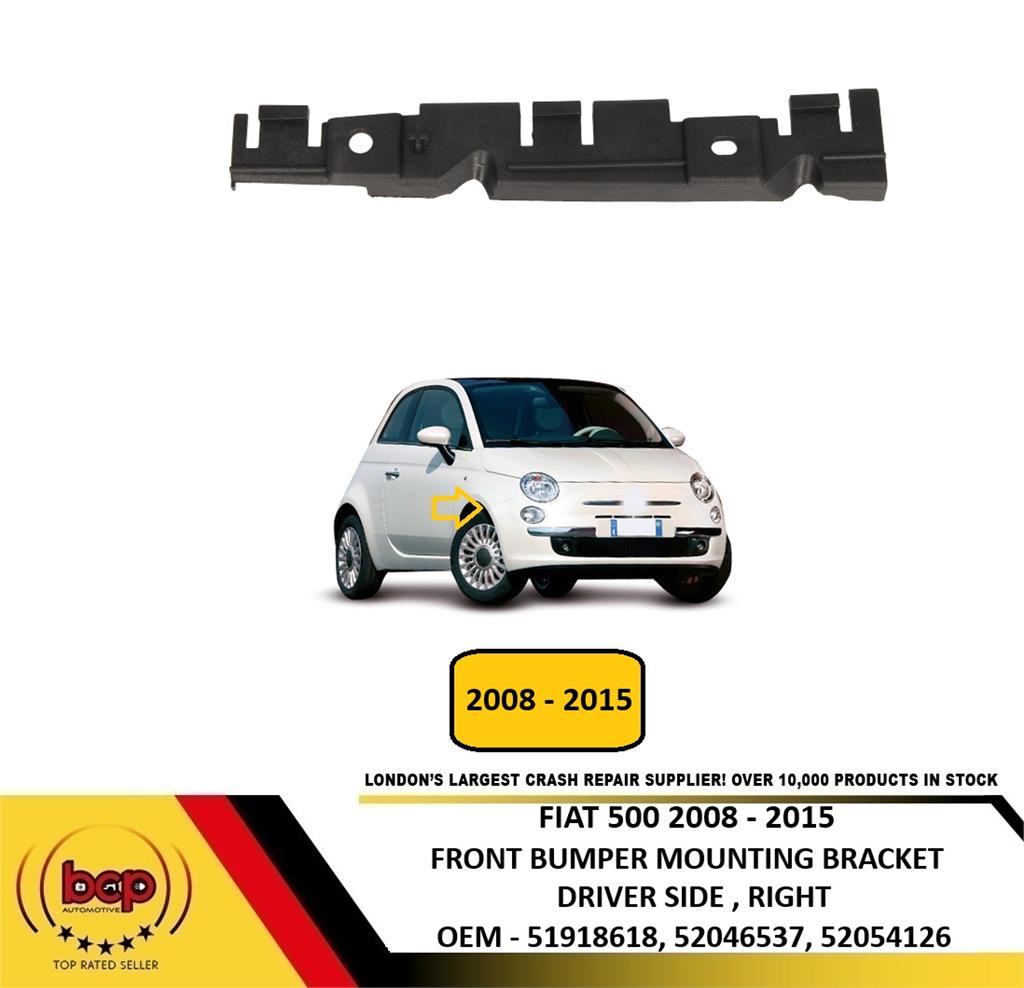 FIAT 500 2008 - 2015 FRONT BUMPER MOUNTING BRACKET SLIDER DRIVER SIDE RIGHT
