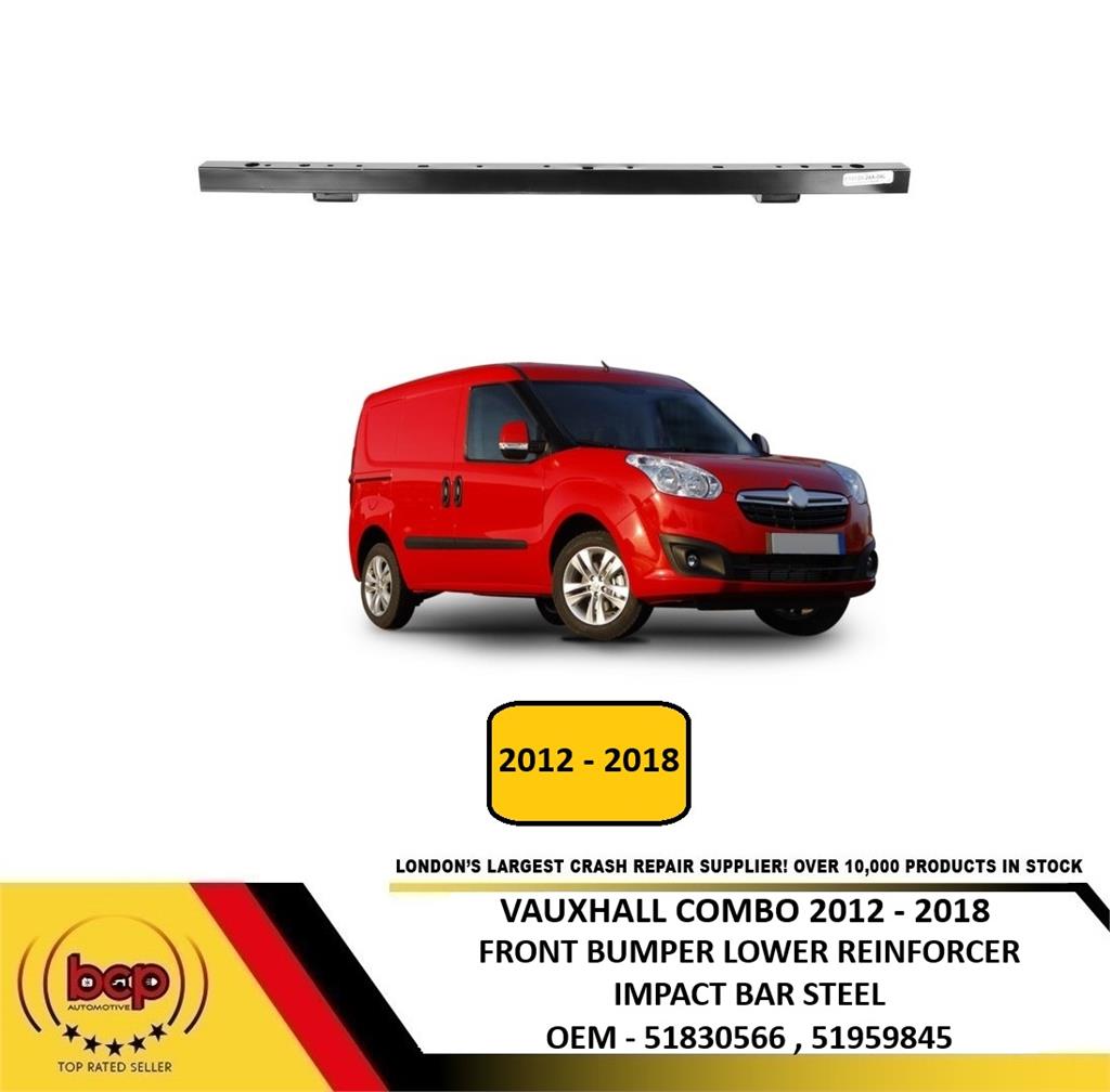 VAUXHALL COMBO 2012 - 2018 FRONT BUMPER LOWER CROSSMEMBER REINFORCEMENT BAR NEW