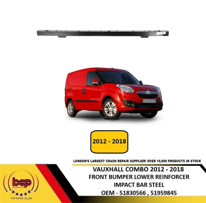 VAUXHALL COMBO 2012 - 2018 FRONT BUMPER LOWER CROSSMEMBER REINFORCEMENT BAR NEW