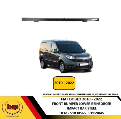 FIAT DOBLO 2010 - 2022 FRONT BUMPER LOWER CROSSMEMBER REINFORCEMENT BAR 51830566