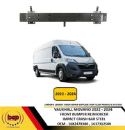 VAUXHALL MOVANO 2022 - 2024 FRONT BUMPER REINFORCEMENT IMPACT CRASH BAR CARRIER