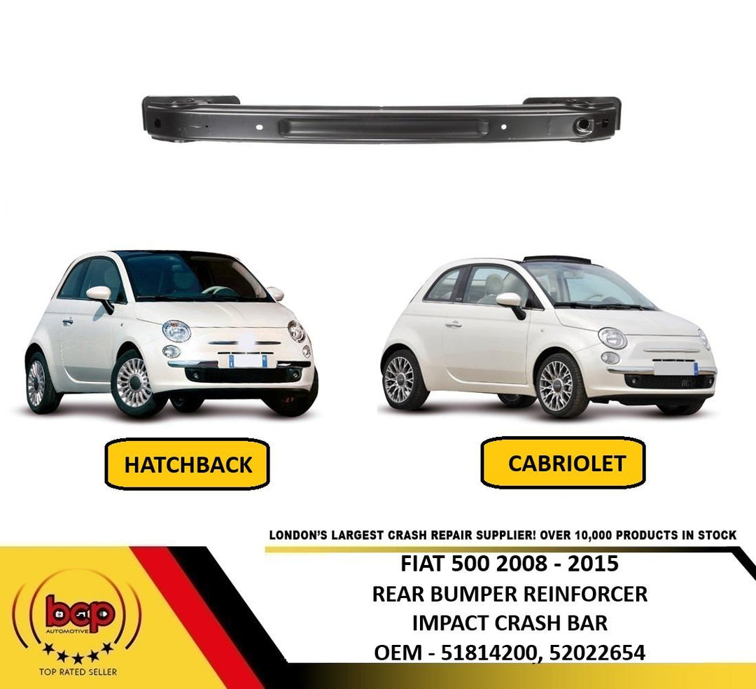 FIAT 500 2008 - 2015 REAR BUMPER REINFORCEMENT BAR BEAM CRASH INNER REAR NEW