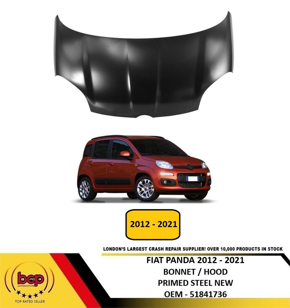FIAT PANDA 2012 – 2021 BONNET HOOD PRIMED STEEL NEW 51841736