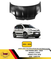 FIAT PANDA 2021 - 2024 BONNET HOOD PRIMED STEEL NEW 51841736