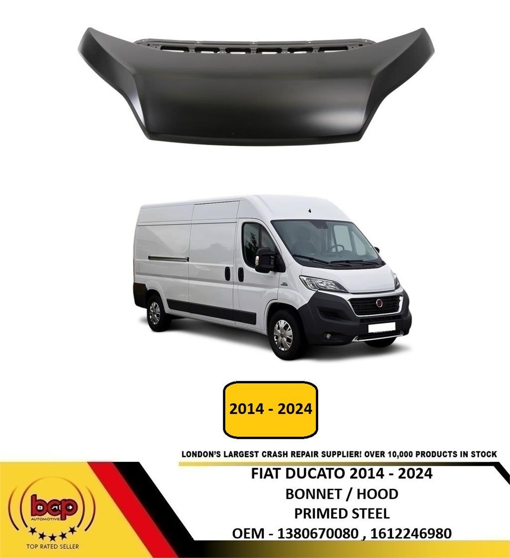 FIAT DUCATO 2014 - 2024 BONNET HOOD PANEL STEEL NEW OEM QUALITY 1380670080