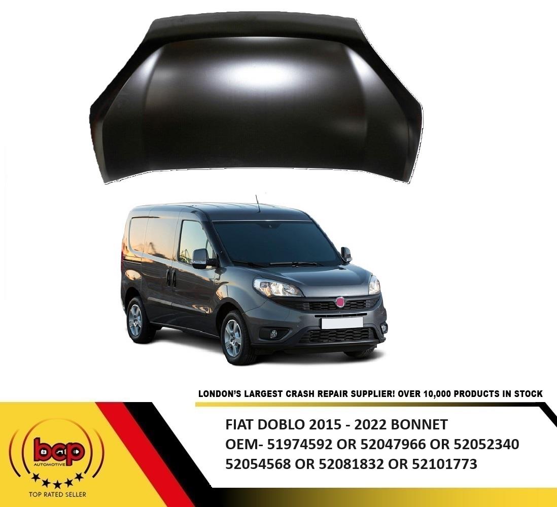 FIAT DOBLO 2015 – 2022 BONNET PRIMED INSURANCE CERTIFIED HOOD STEEL