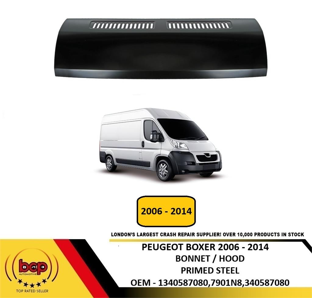 PEUGEOT BOXER 2006 – 2014 BONNET HOOD BRAND NEW PRIMED INSURANCE QUALITY