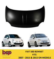 FIAT 500 2008 - 2015 BONNET BRAND NEW PRIMED INSURANCE QUALITY ready to paint