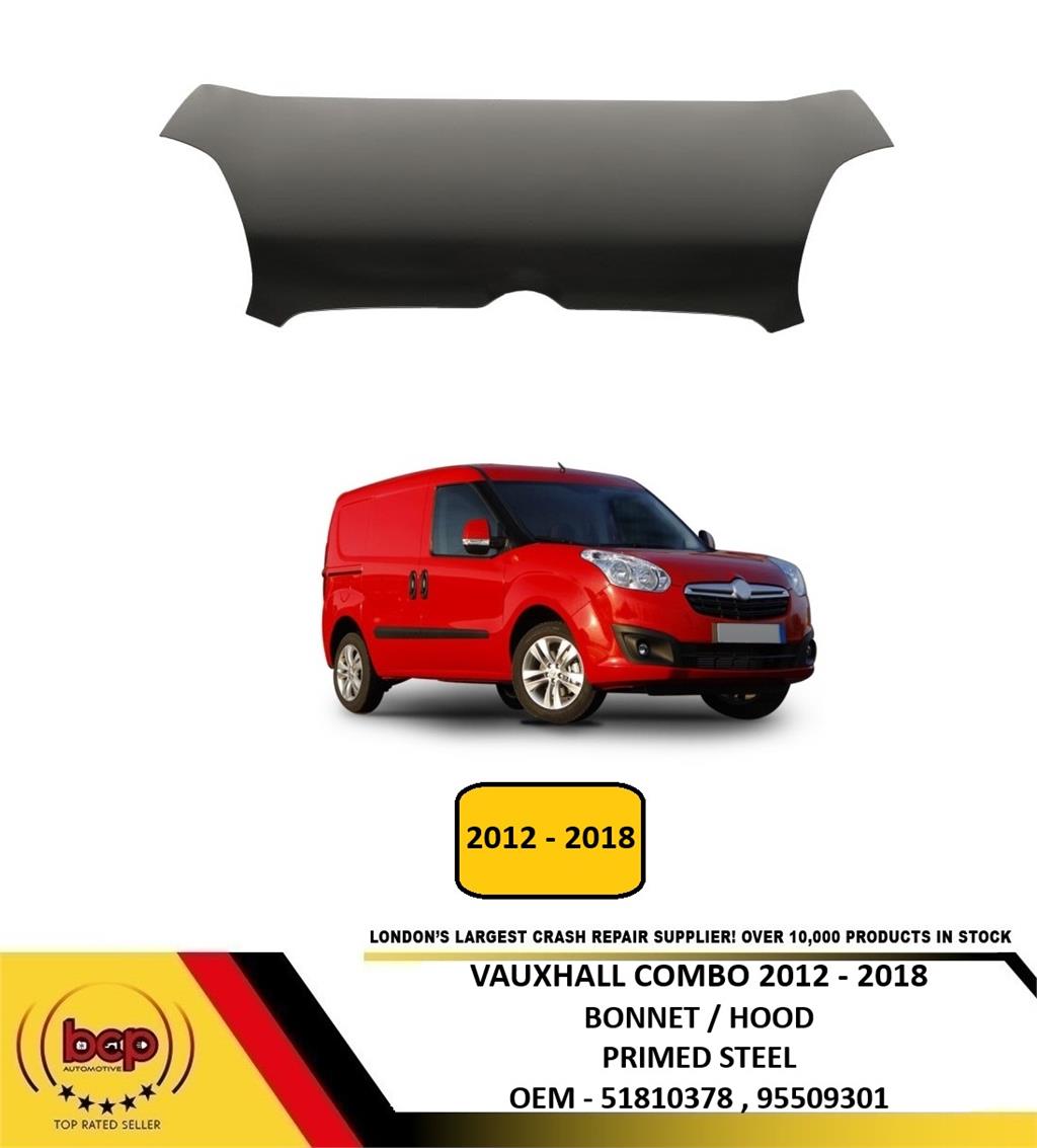 VAUXHALL COMBO 2012 - 2018 BONNET HOOD BRAND NEW PRIMED INSURANCE QUALITY