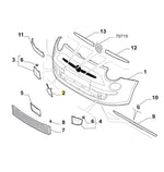 Load image into Gallery viewer, FIAT 500 500C 2008 - 2015 FRONT BUMPER TOWING EYE COVER PRIMED
