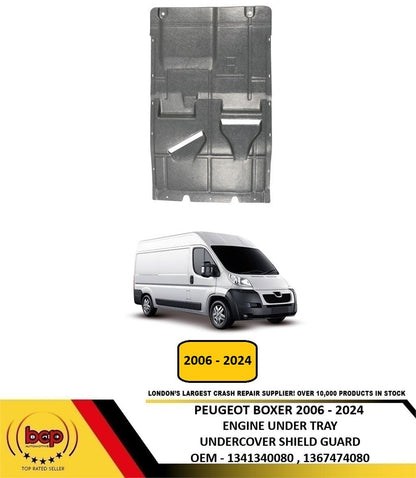 PEUGEOT BOXER 2006 – 2024 ENGINE UNDER TRAY UNDERCOVER SHIELD GUARD CENTRE NEW