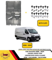 FIAT DUCATO 2006 – 2024 ENGINE UNDER TRAY UNDERCOVER SHIELD GUARD WITH CLIPS