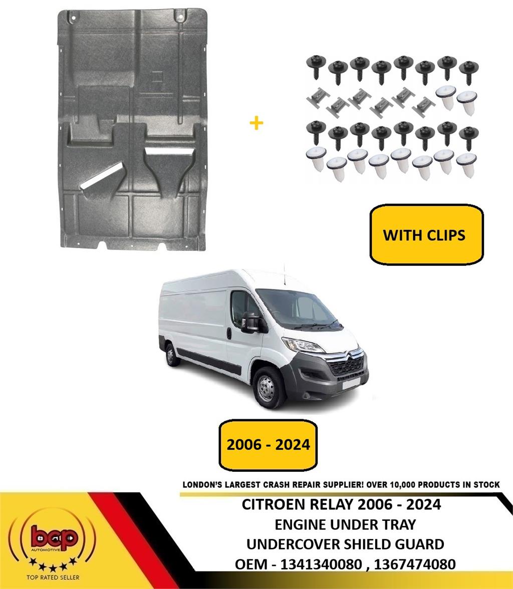 CITROEN RELAY 2006 – 2024 ENGINE UNDER TRAY UNDERCOVER SHIELD GUARD WITH CLIPS