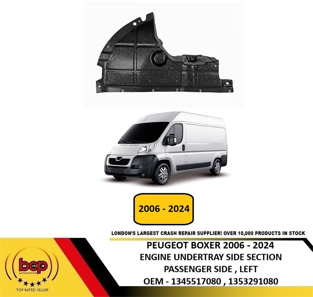 PEUGEOT BOXER 2006 – 2024 ENGINE UNDER TRAY UNDERCOVER SHIELD SIDE SECTION LEFT