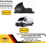 PEUGEOT BOXER 2006 – 2024 ENGINE UNDER TRAY SHIELD SIDE SECTION LEFT WITH CLIPS