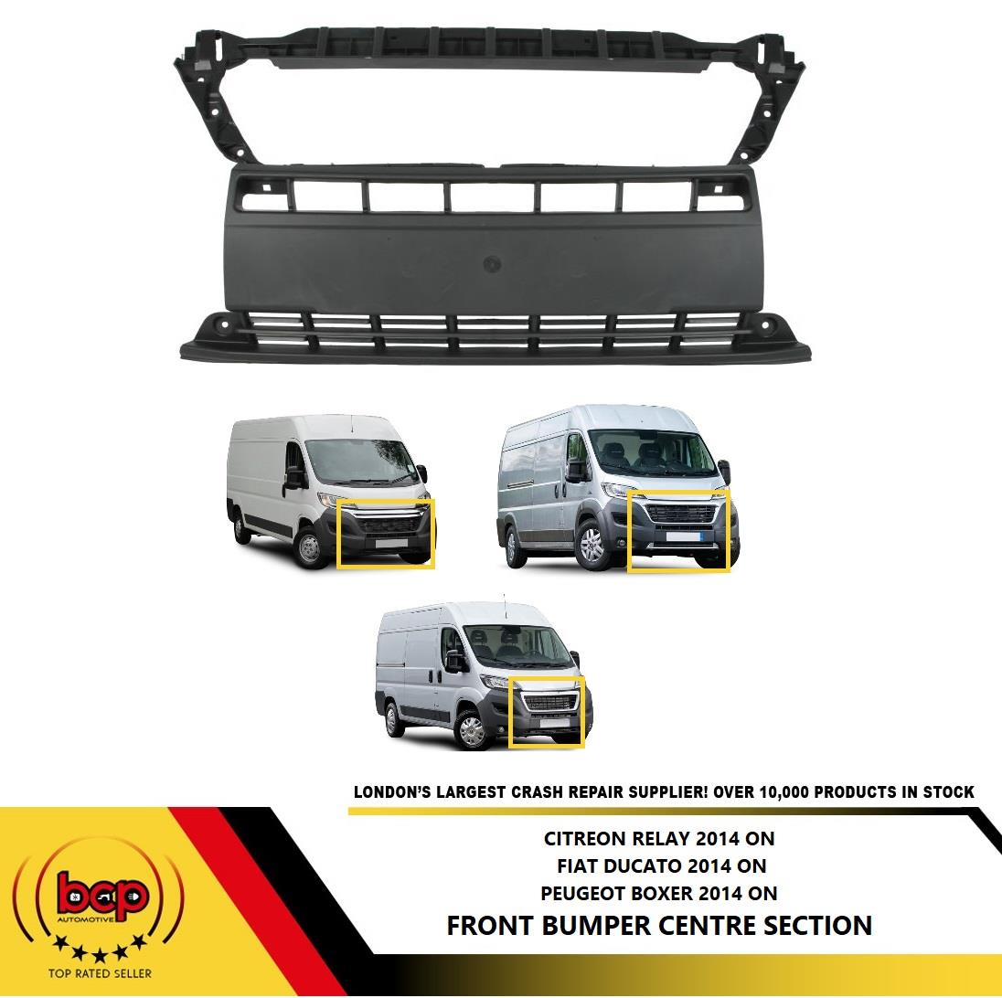 CITROEN RELAY 2014 ON FRONT CENTRE BUMPER TEXTURED NO FOG BRAND NEW