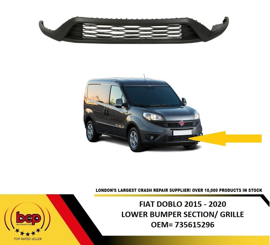 DOBLO 2015 - 2022 FRONT BUMPER LOWER SECTION GRILLE SPOLIER 735615296