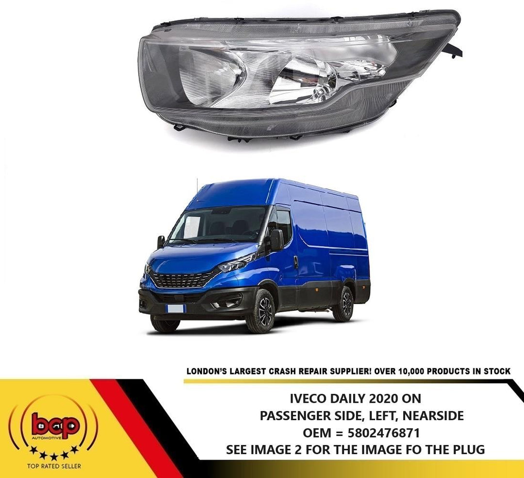 IVECO DAILY 2020 ON HEADLIGHT PASSENGERS SIDE SEE IMAGE 2 FOR PLUG 5802476871