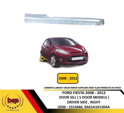 FORD FIESTA 2008 – 2012 DOOR SILL 5 DOOR MODELS DRIVER SIDE RIGHT