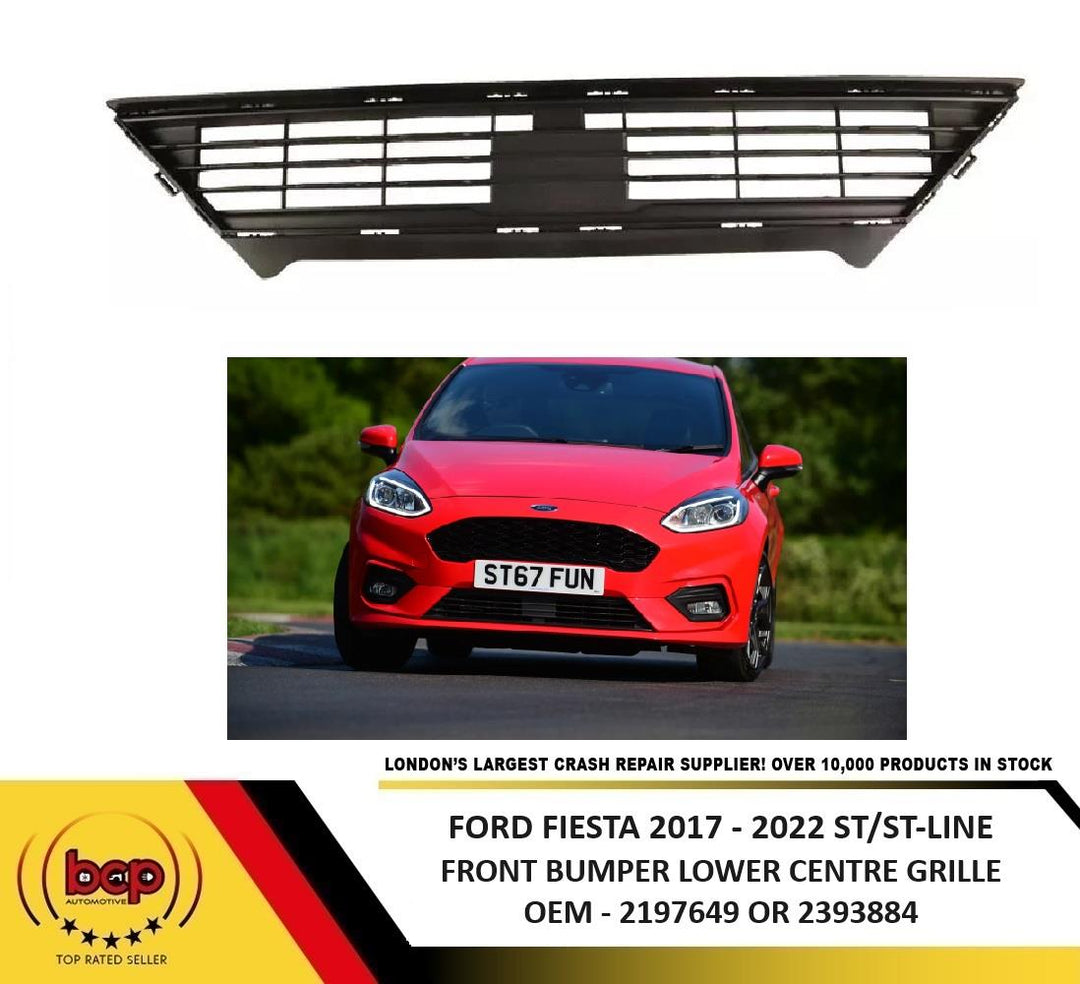 FORD FIESTA 2017 – 2021 FRONT BUMPER LOWER CENTRE GRILLE ST LINE MODELS ONLY