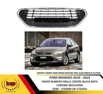 Load image into Gallery viewer, FORD MONDEO 2010 – 2014 FRONT BUMPER GRILLE CENTRE BLACK WITH CHROME SURROUND
