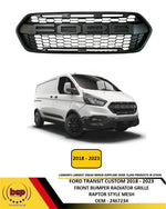 Load image into Gallery viewer, FORD TRANSIT CUSTOM 2018 - 2023 FRONT BUMPER RADIATOR GRILLE RAPTOR STYLE MESH
