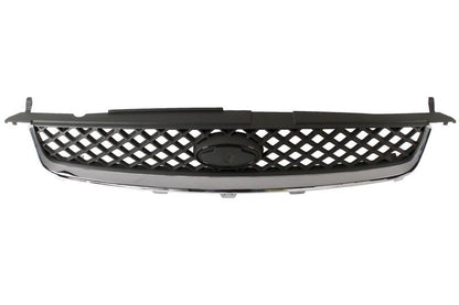 FIESTA MK6 2005 - 2008 FRONT TOP RADIATOR GRILLE BRAND NEW BLACK WITH CHROME
