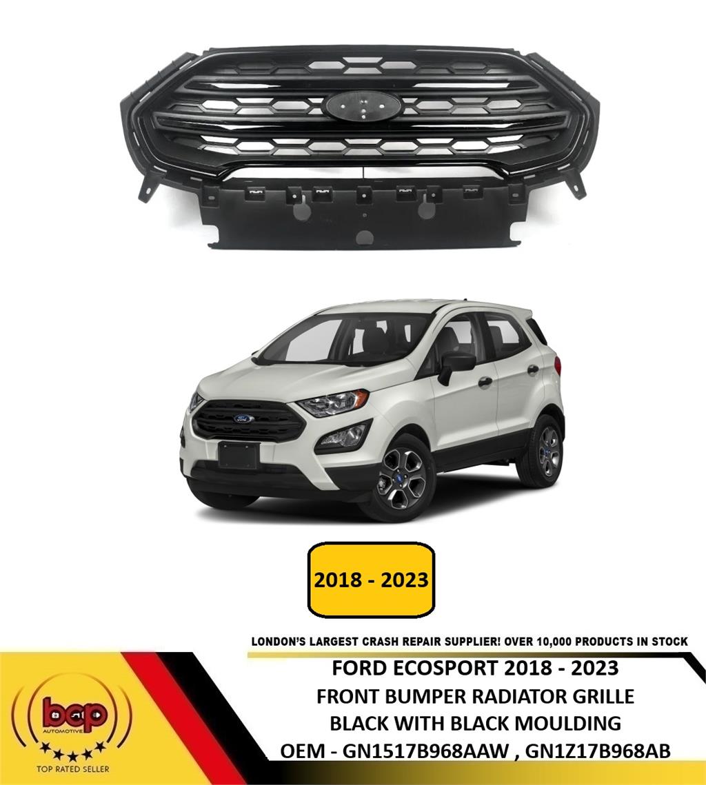 FORD ECOSPORT 2018 - 2023 FRONT UPPER RADIATOR GRILLE WITH CHROME TRIMS 2266652