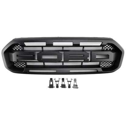 FORD RANGER 2019 - 2023 RAPTOR STYLE GRILLE MATT BLACK NEW JB3Z8C324JA JB3B8350E