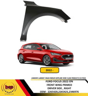FORD FOCUS 2022 ON FRONT WING FENDER PRIMED DRIVER SIDE RIGHT NEW
